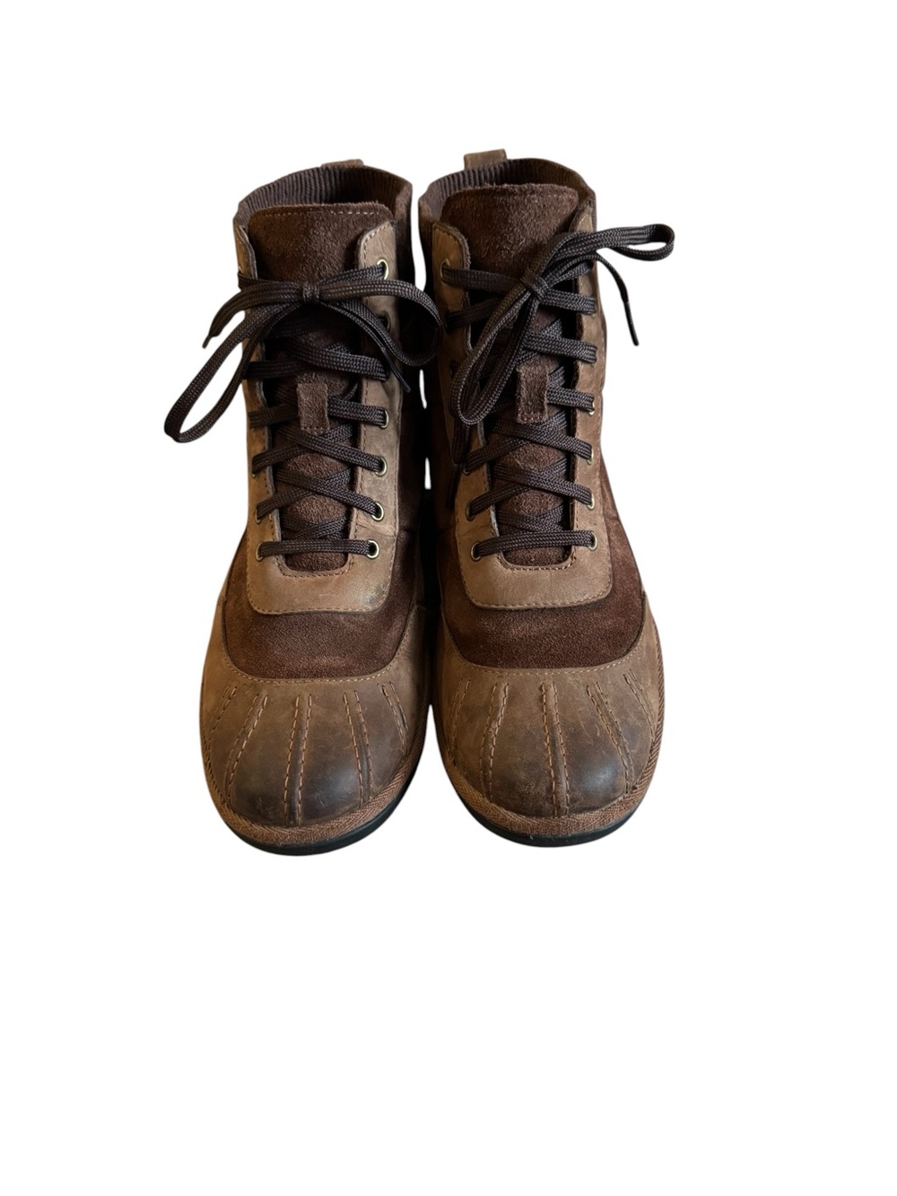 Women’s UGG waterproof Brown Lace-Up Suede & Leather Boots size 7